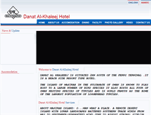 Tablet Screenshot of danat-hotel.com